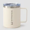 Myprotein koffiebeker van gerecycled metaal 350 ml - Roomwit