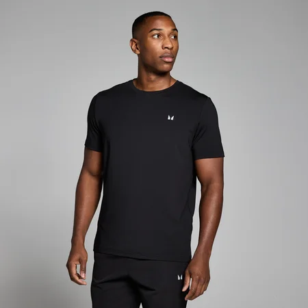 MP Heren Active Geruit T-Shirt - Zwart