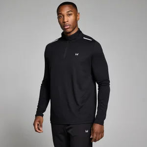 MP Heren Active Geruit 1/4 Rits - Zwart - Size S