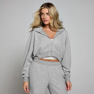 MP zachte hoodie met doorritssluiting voor dames - Gemêleerd grijs - Size XS
