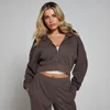 MP zachte hoodie met doorritssluiting voor dames - Chocoladebruin