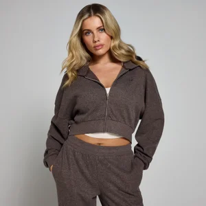 MP zachte hoodie met doorritssluiting voor dames - Chocoladebruin - Size XS