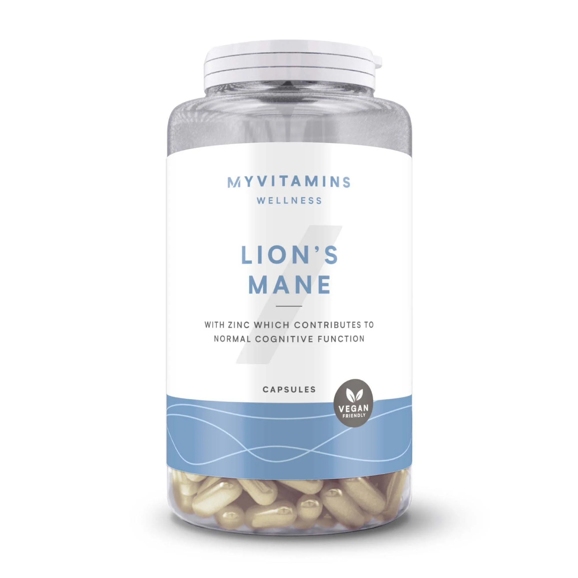 Lion's Mane Focus Capsules - 60 Capsules, 30servings - Naturel Afbeelding 1