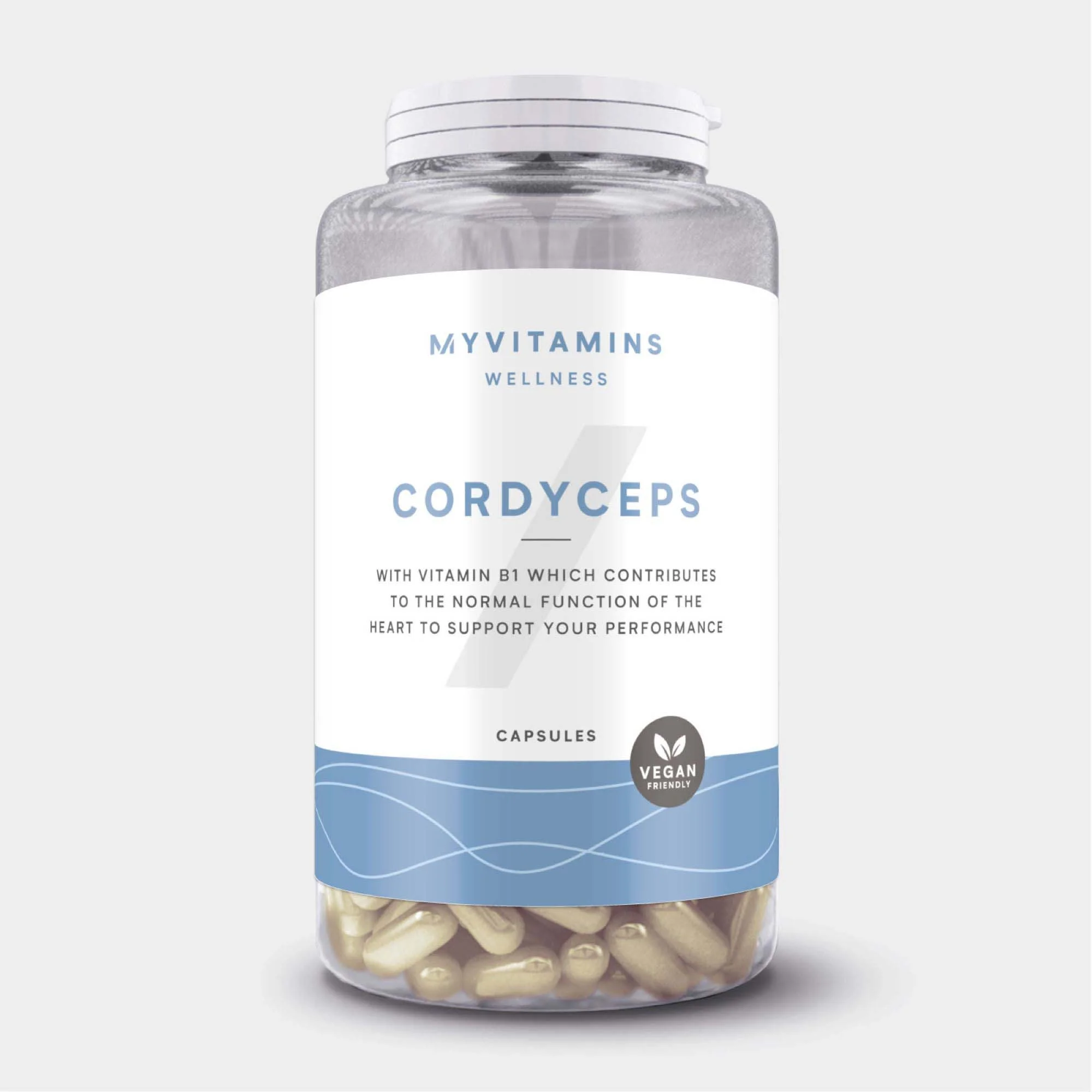 Cordyceps Prestatie Capsules - 60 CAPSULES - 30servings - Naturel Afbeelding 1