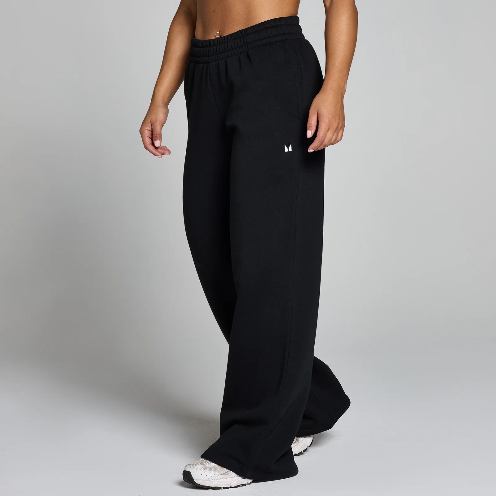 MP Basics joggingbroek met rechte pijpen in petite lengtemaat voor dames - Zwart - M Afbeelding 1
