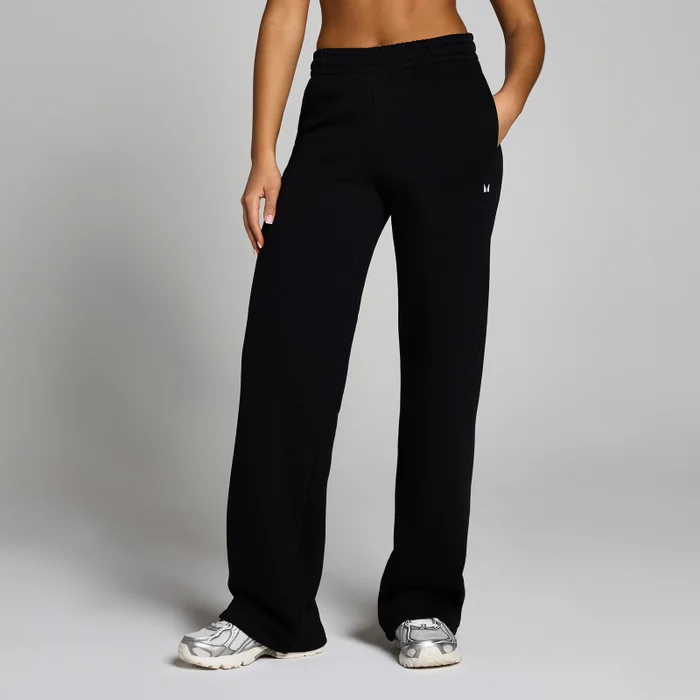 Generisch 2025 - dames joggingbroek met fleece voering, brede, rechte Generisch 2025 - dames joggingbroek met fleece voering, brede, rechte