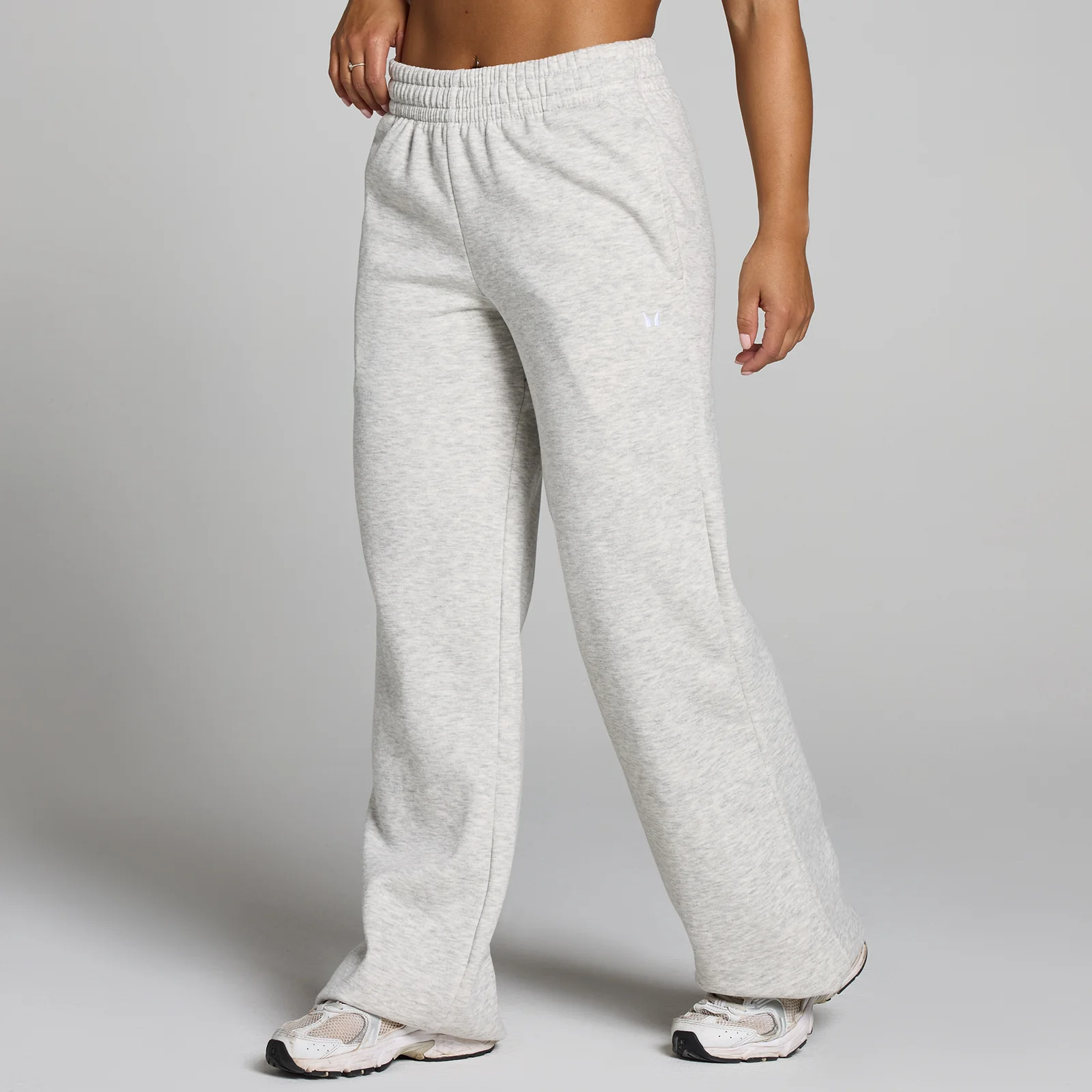 MP Basics joggingbroek met rechte pijpen in petite lengtemaat voor dames - Gemêleerd grijs - XS Afbeelding 1