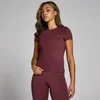 MP Tempo T-shirt met nauwsluitende pasvorm en korte mouwen voor dames - Donkerbessenrood