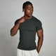 MP Origin geribd spieraccentuerend T-shirt voor heren - Verwassen zwart