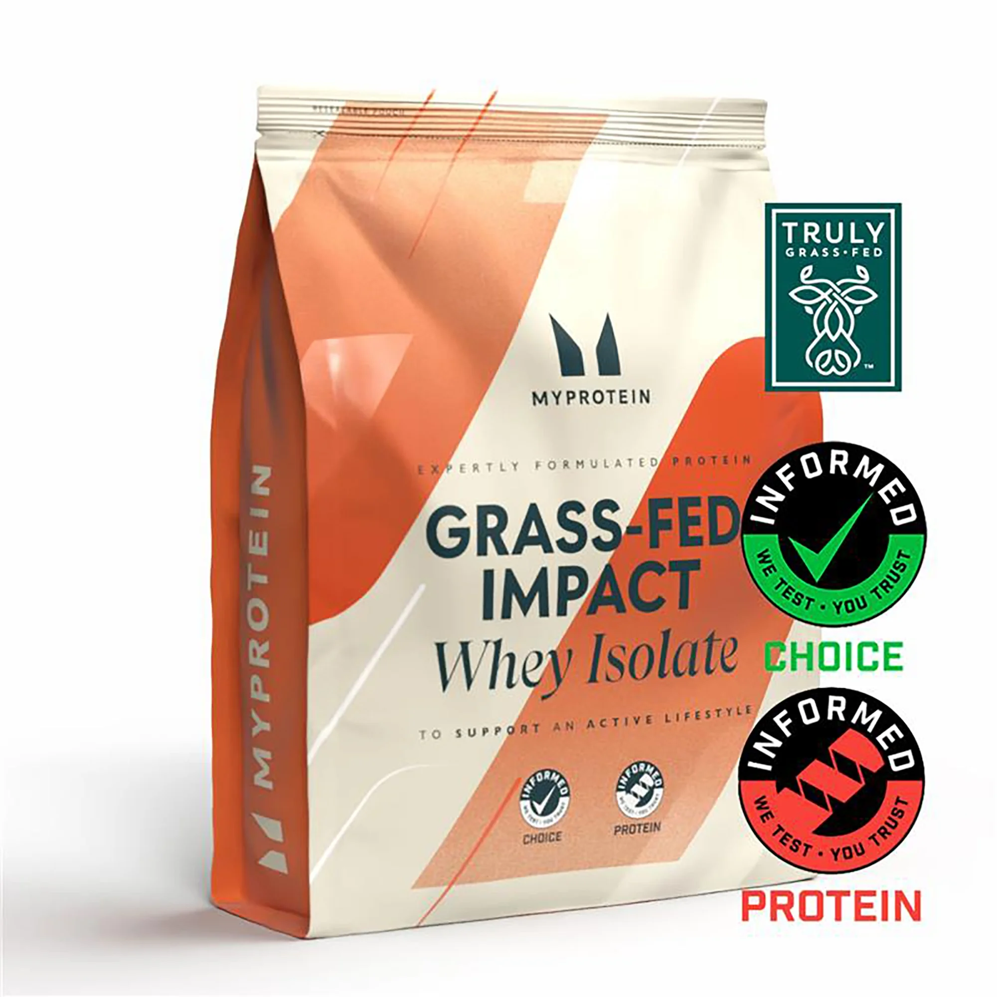 Grasgevoerd Impact Whey Isolate - 1kg - Naturel Afbeelding 1