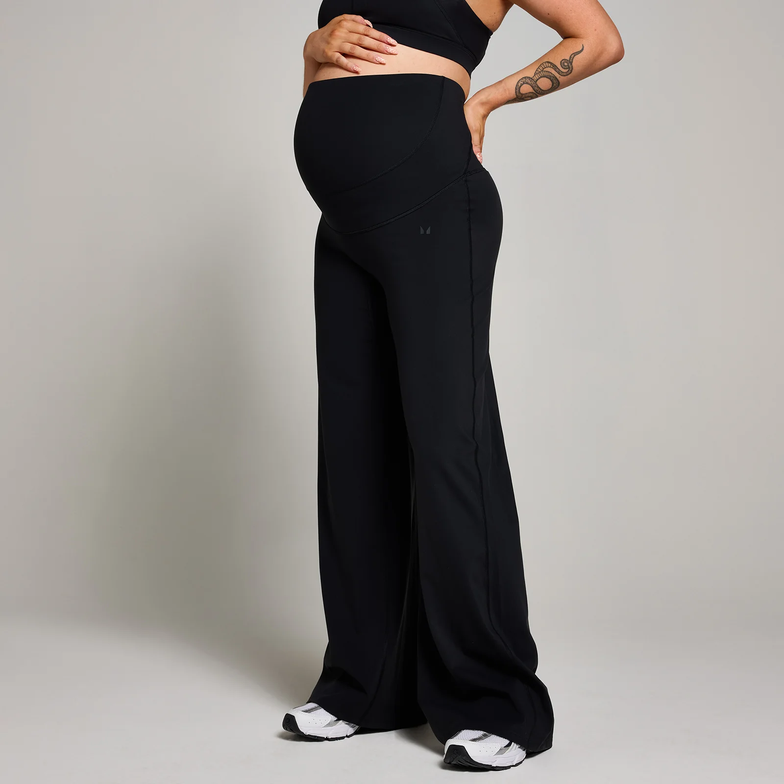 MP Dames Zwangerschaps Wide Leg Legging - Zwart - M Afbeelding 1