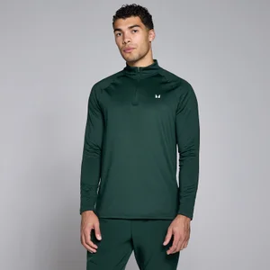 MP trainingstrui met kwartrits voor heren - Smaragdgroen - Size M