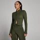 MP Dames Tempo Cropped Jas - Bosgroen