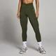 MP Dames Tempo Dipped Waist Legging - Bosgroen