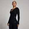MP Dames Tempo Naadloze Cropped Jas - Zwart