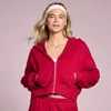 MP Dames Lifestyle Hoodie met Rits - Roze Rood