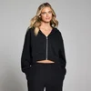 MP Dames Lifestyle Hoodie met Rits - Gewassen Zwart
