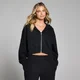 MP Dames Lifestyle Hoodie met Rits - Gewassen Zwart