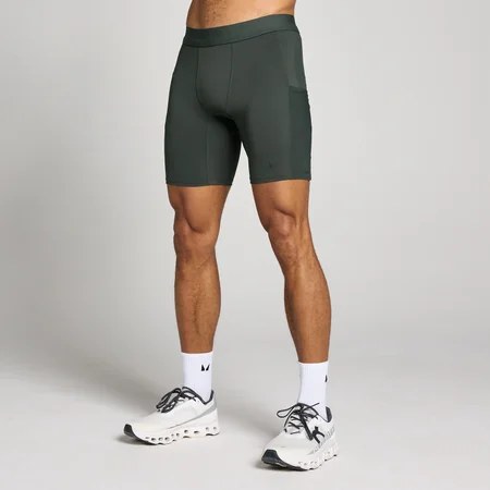 MP Heren Hybrid Pocket Half Tight - Gewassen Zwart