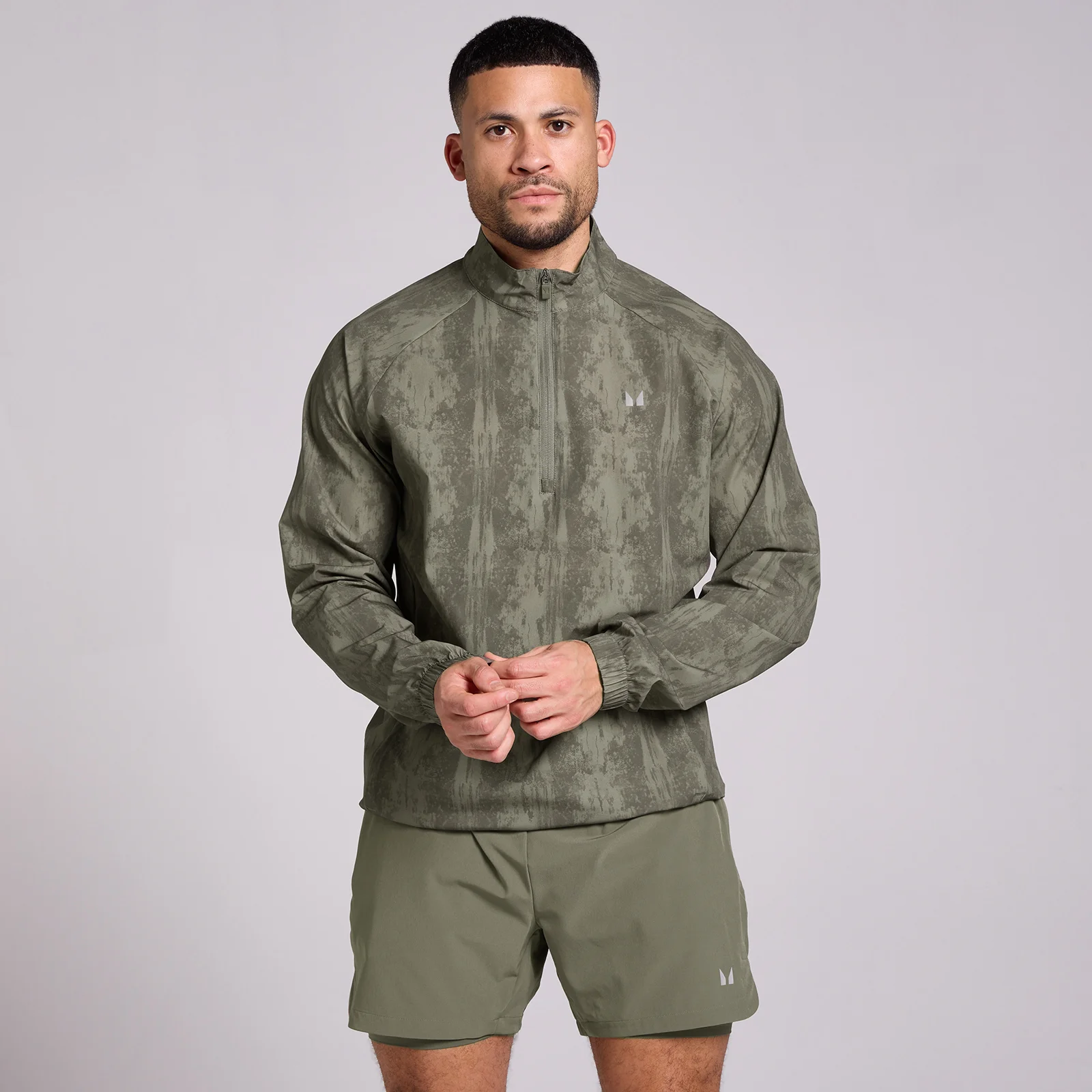 MP Heren Velocity Windjack - Bark Print - M Afbeelding 1