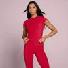 MP Dames Tempo Body Fit Korte Mouw T-Shirt - Roze Rood