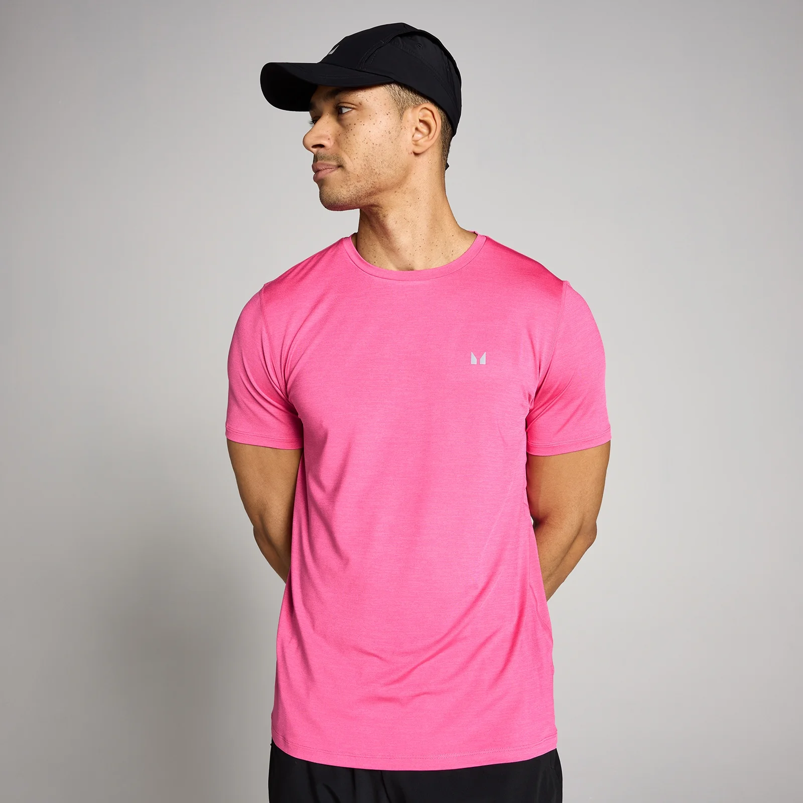 MP Heren Tempo Gemêleerd T-Shirt - Snoep Roze - XXL Afbeelding 1