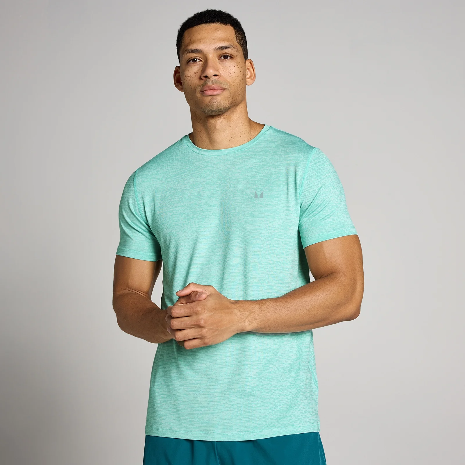 MP Heren Tempo Marl T-Shirt - Mintgroen - XS Afbeelding 1