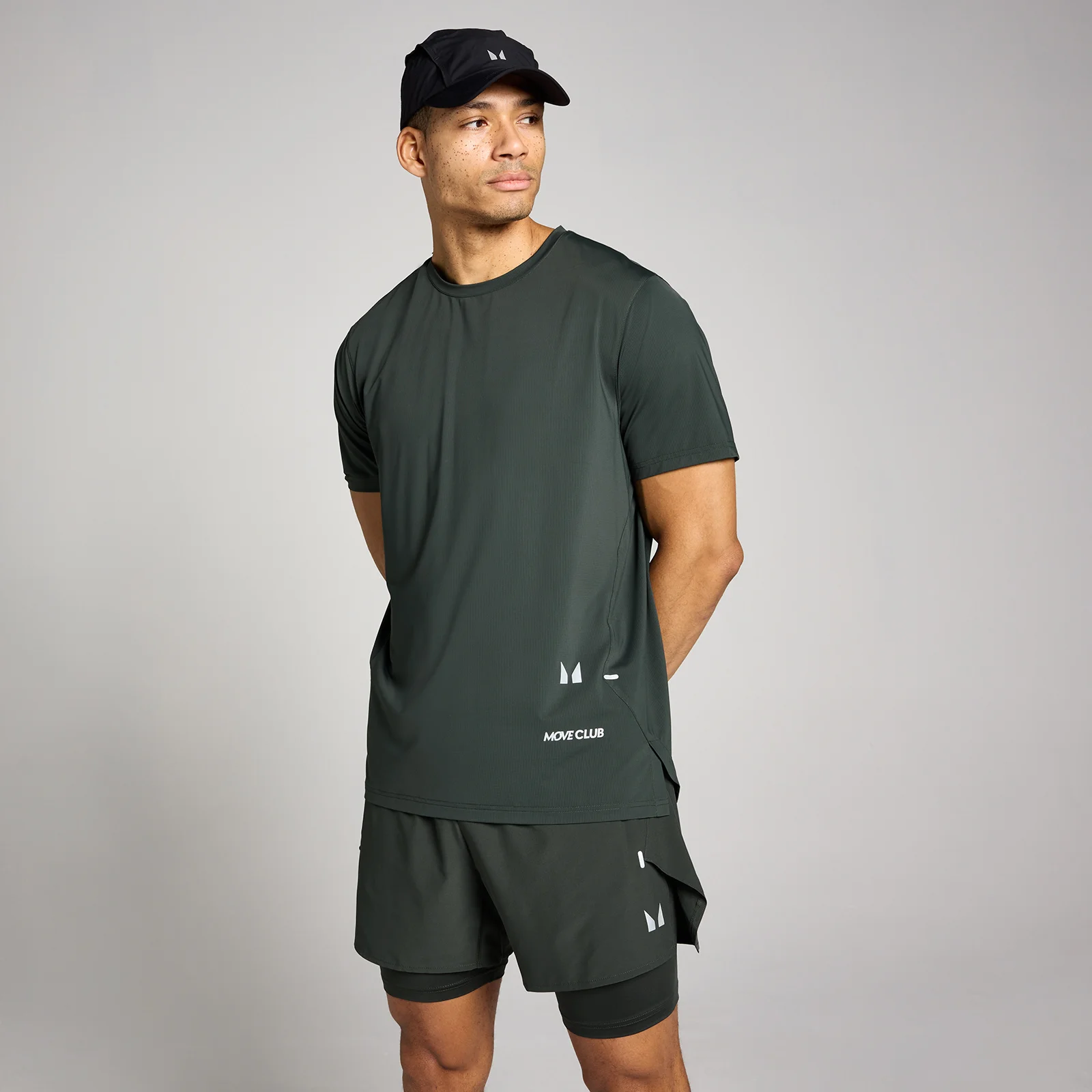 MP Heren Hybrid Mesh T-Shirt - Gewassen Zwart - XS Afbeelding 1