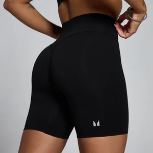 MP Dames Tempo Mid Rise Naadloze Short - Zwart - Size M