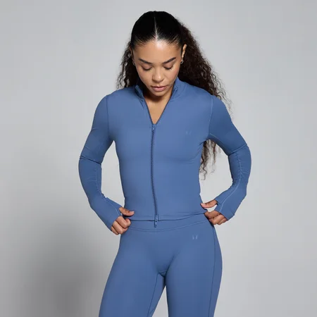 MP Women's Tempo Cropped Jacket - Leiblauw
