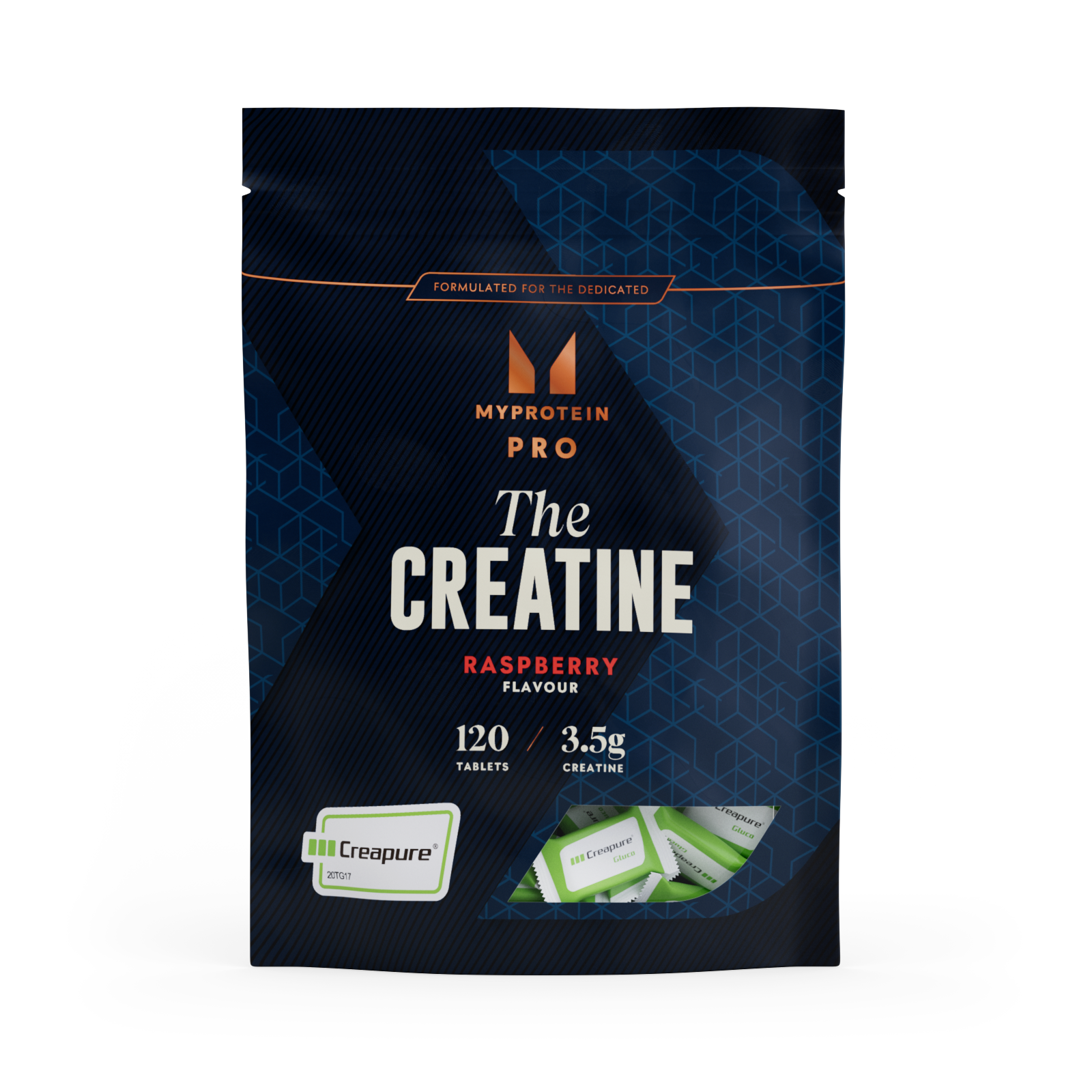 The Creatine | Creapure®-kauwtabletten - 120TABLETS - 30servings - Framboos Afbeelding 1