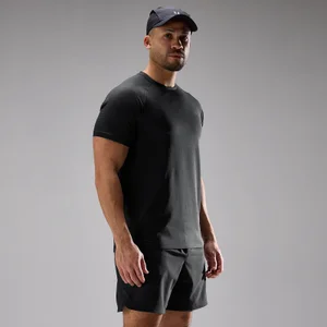 MP Training Ultra Geruit T-shirt voor Heren - Zwart - Size L