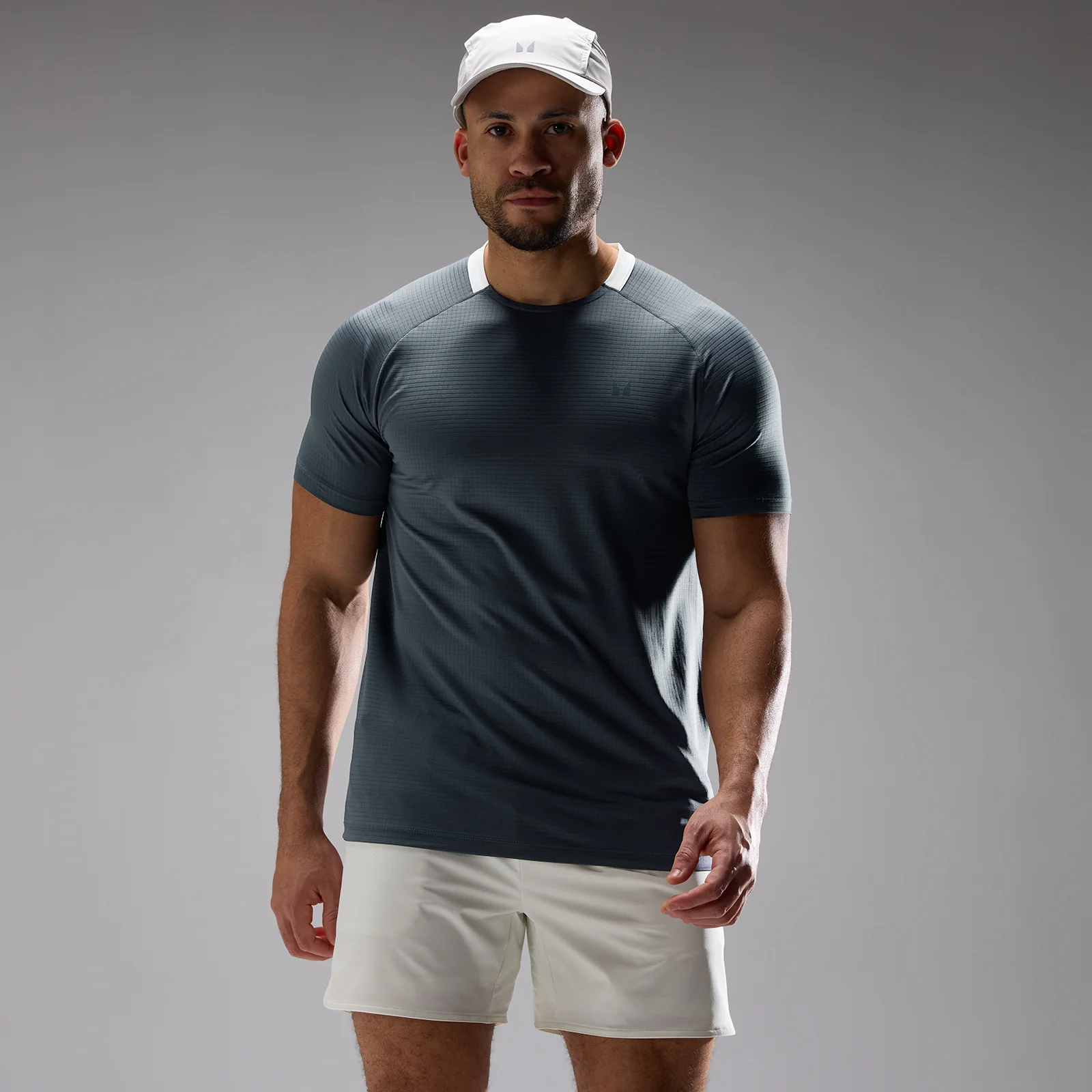 MP Men's Training Ultra Gridded T-Shirt - Anchor Grey - M Afbeelding 1