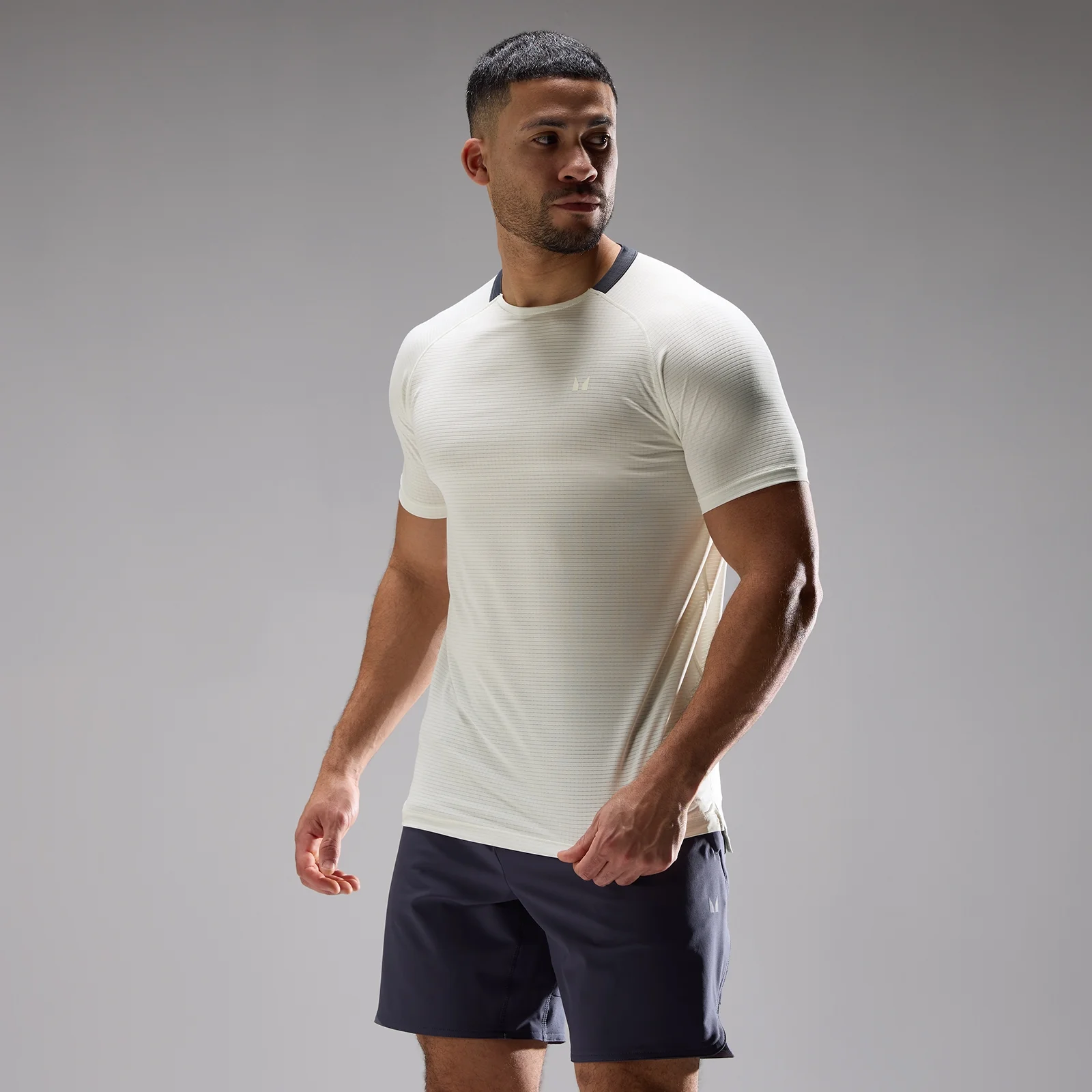 MP Men's Training Ultra Gridded T-Shirt - Platinum - M Afbeelding 1