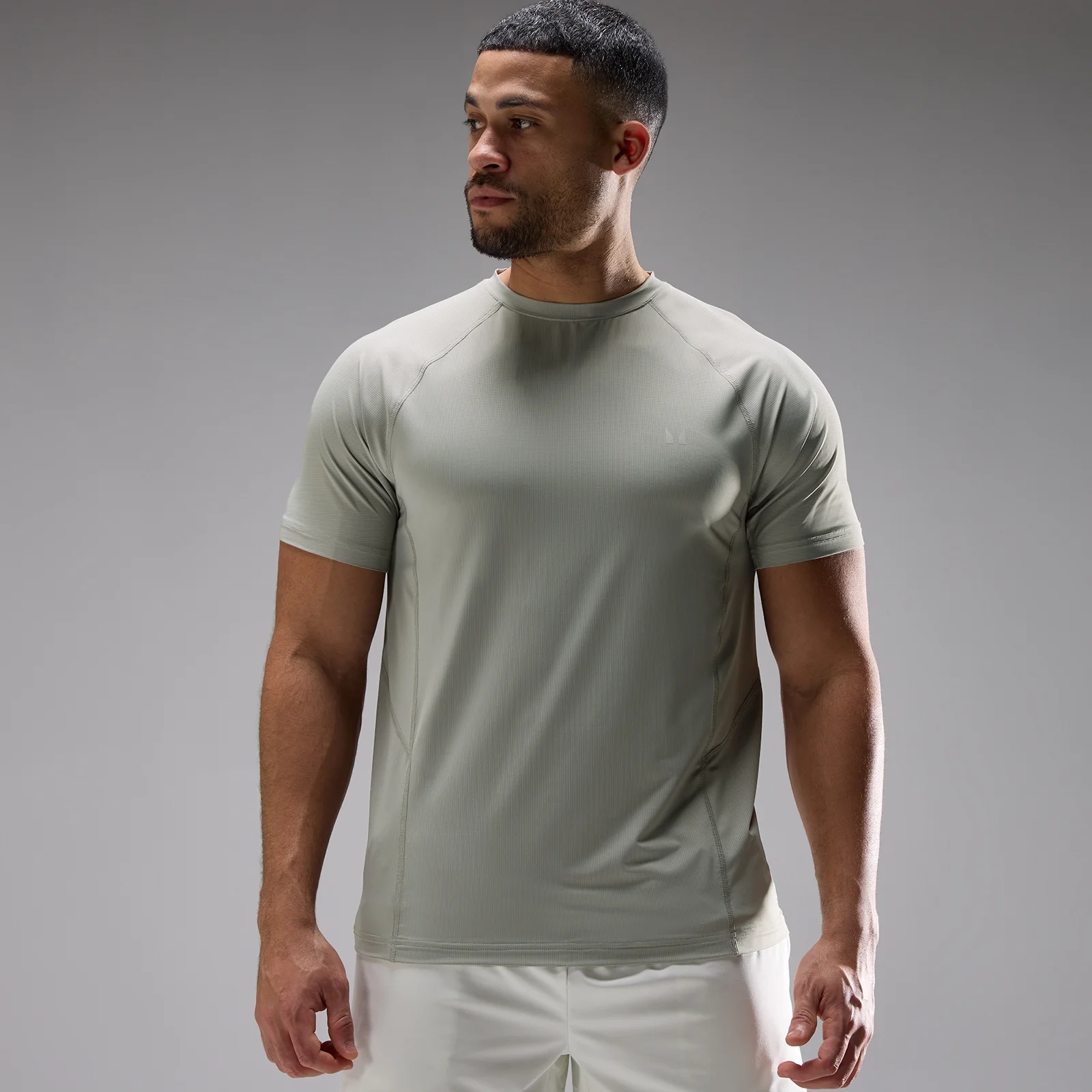 MP Heren Training Ultra Mesh T-Shirt - Fossil - XS Afbeelding 1