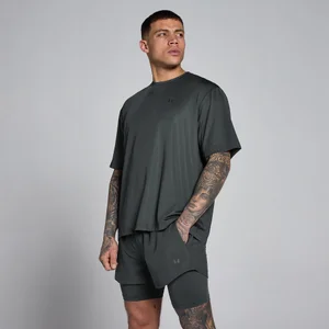 MP Men's Hybrid Oversized Mesh T-Shirt - Gewassen Zwart - Size XS