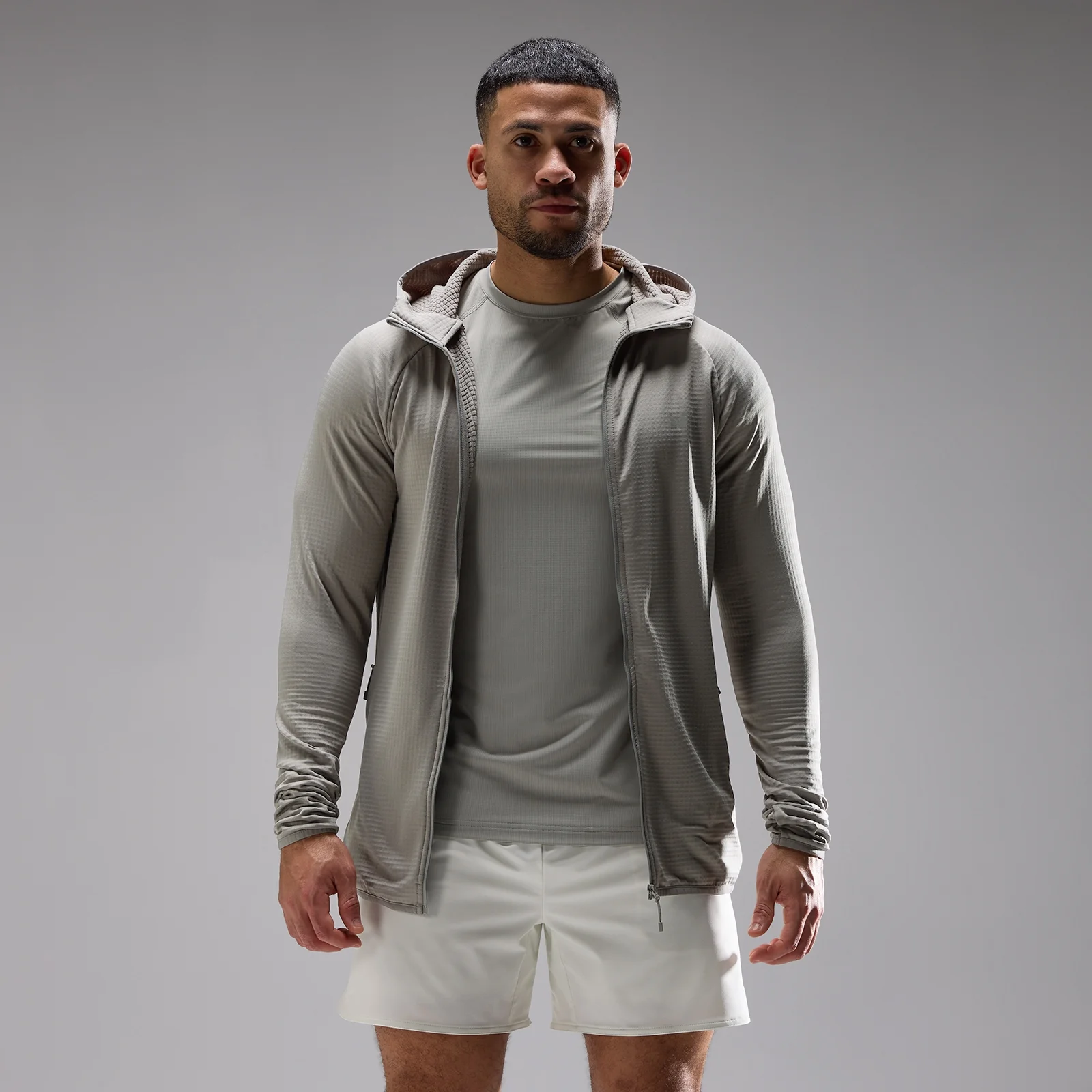MP Men's Training Ultra Gridded Hoodie - Fossil - XXL Afbeelding 1