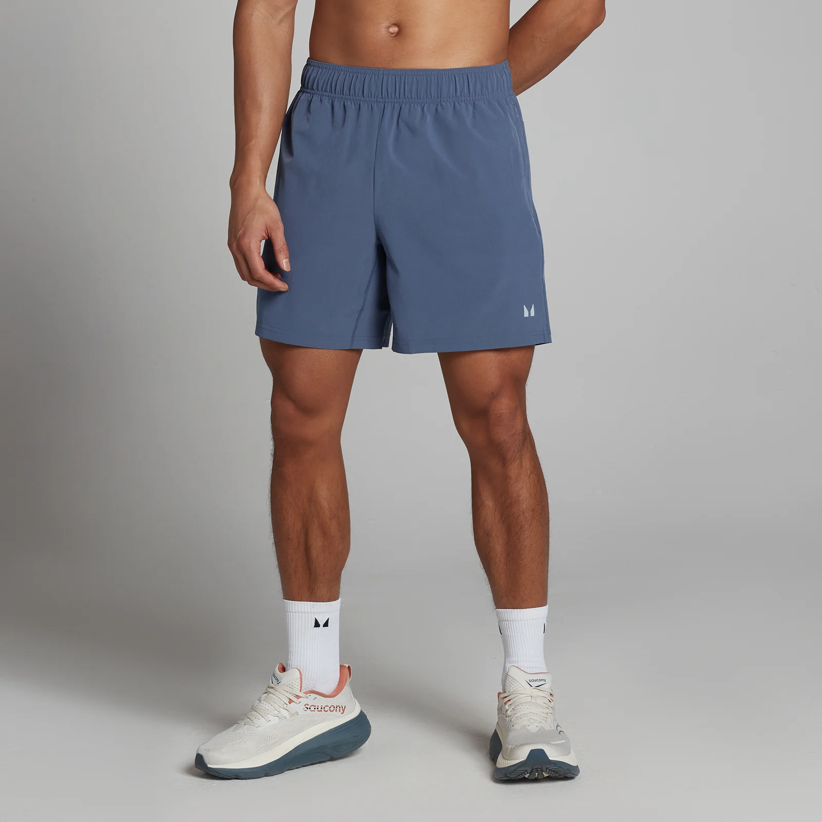 MP Heren Trainings 18 cm Geweven Short - Charcoal Blauw - XS Afbeelding 1