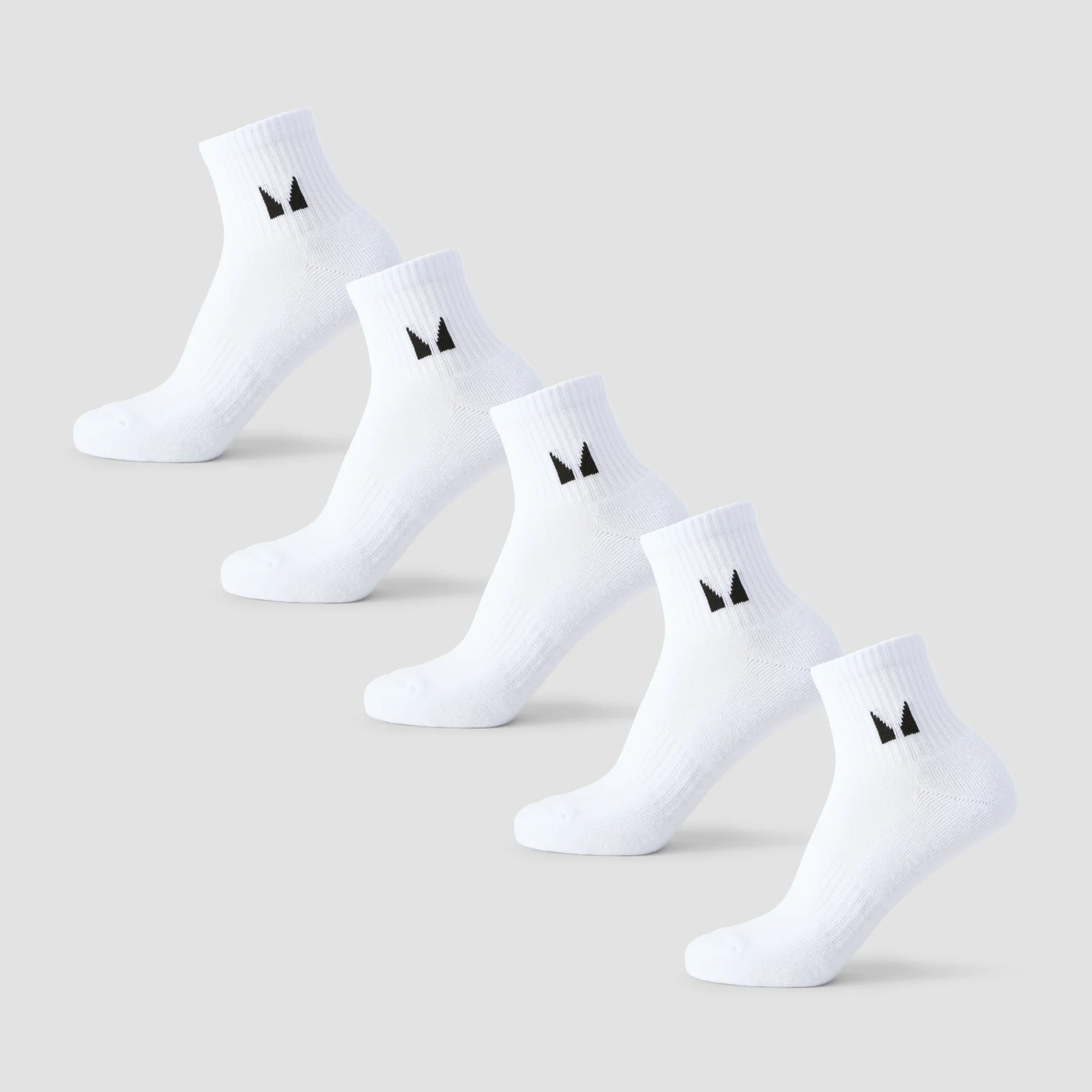 MP Unisex Enkelsokken (5 Stuks) - Wit - UK 2-5 Afbeelding 1
