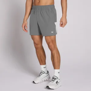 MP Heren Active Training 5" Pocket Short - Staalgrijs - Size XS