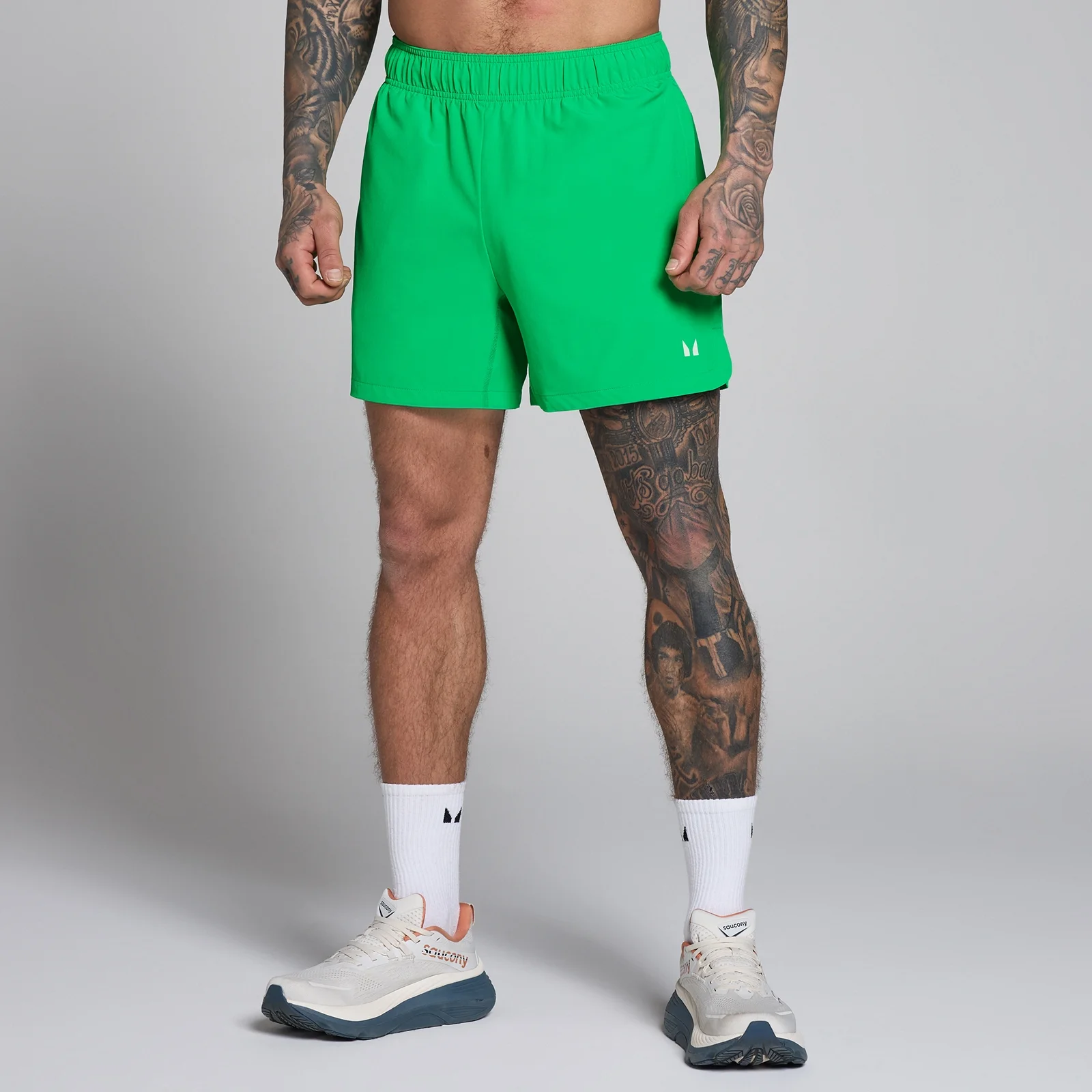 MP Heren Training 5" Geweven Short - Zesty Green - XS Afbeelding 1