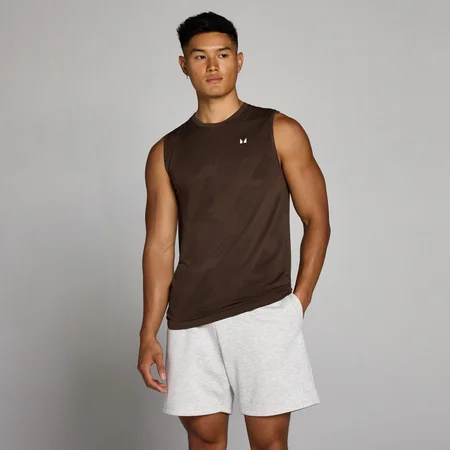 MP Men's Tempo Pillar Graphic Seamless Tanktop - Cacao