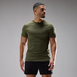 MP Heren Velocity Ultra Seamless T-Shirt - Dusty Olive - Size XS