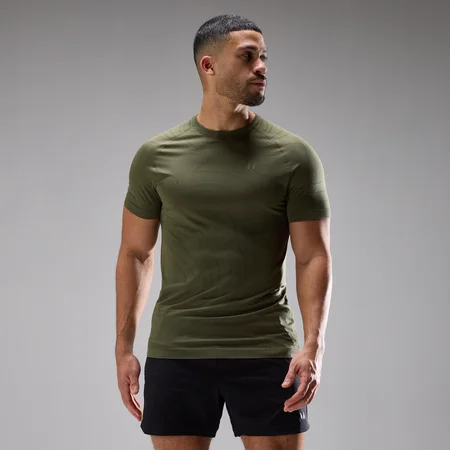 MP Heren Velocity Ultra Seamless T-Shirt - Dusty Olive