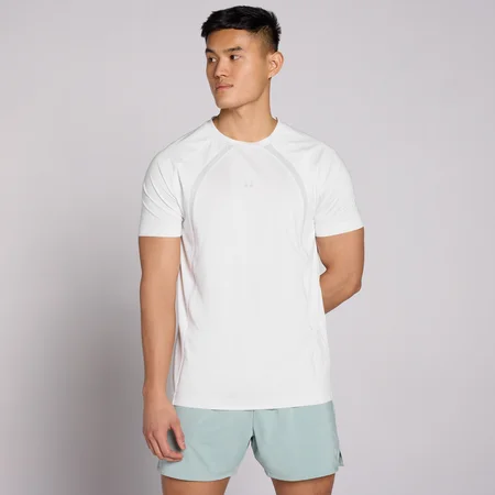 MP Heren Tempo Panel T-Shirt - Bewolkt Grijs