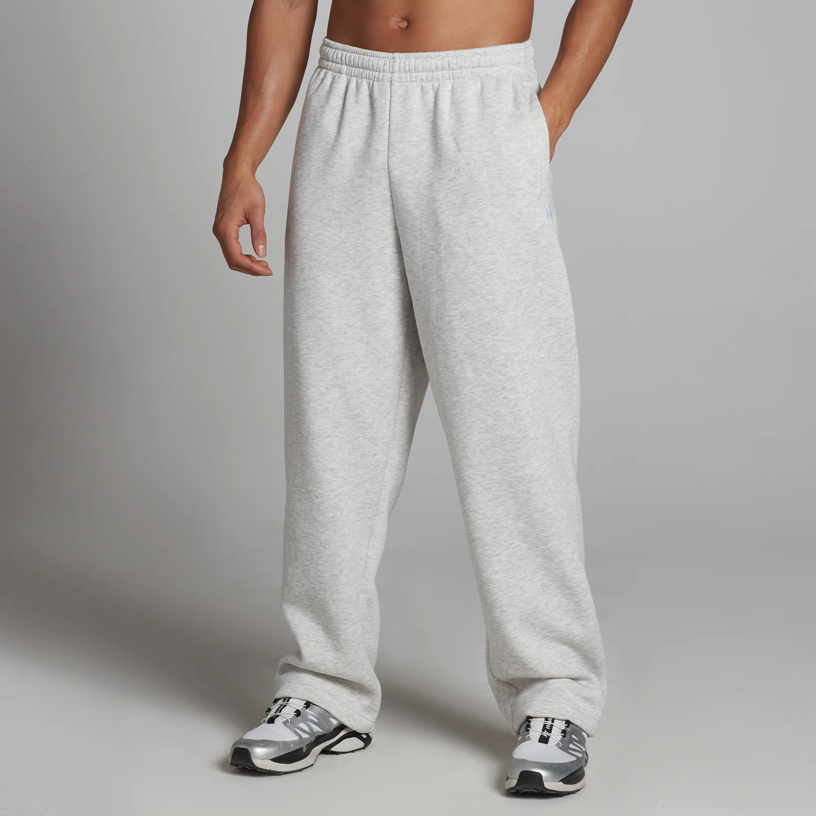 MP Heren Rest Day Straight Leg Joggingbroek - Lichtgrijs Gemêleerd - M Afbeelding 1