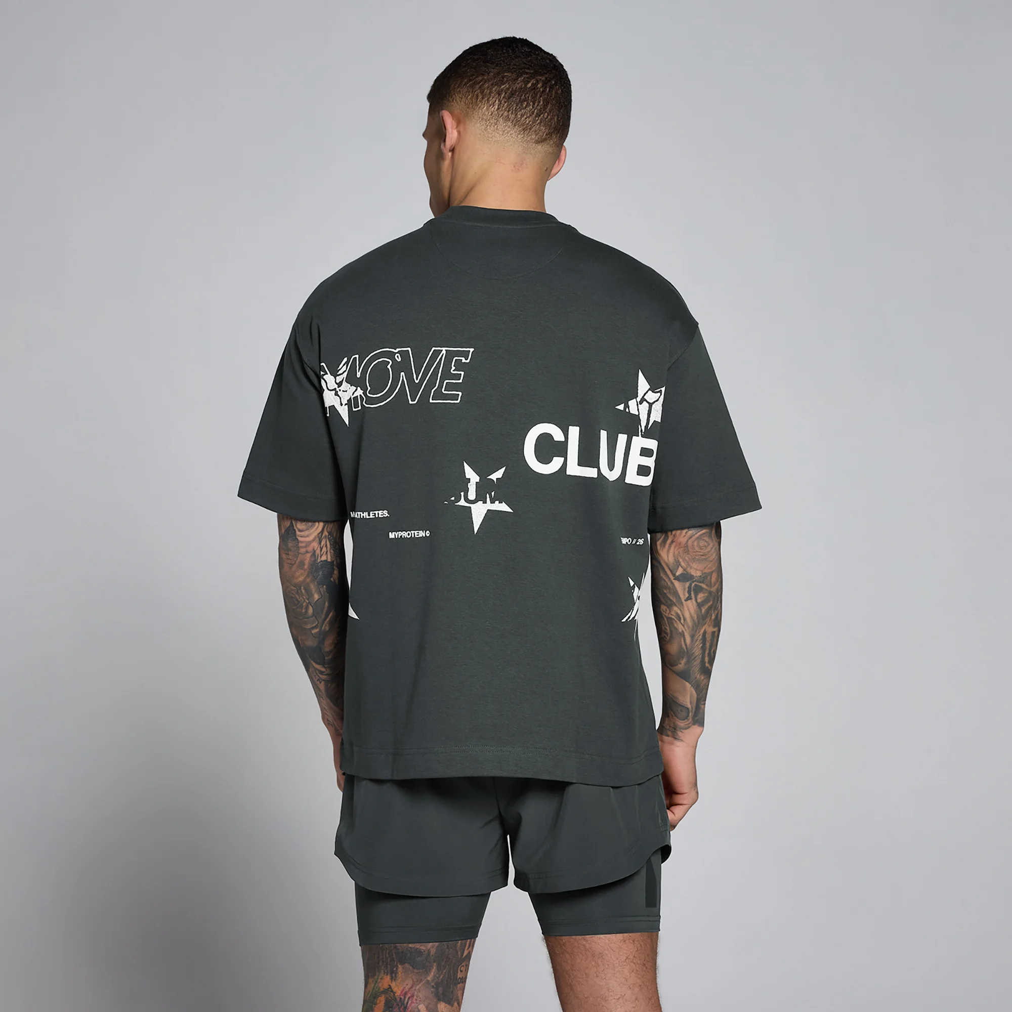 MP Men's Hybrid Graphic Oversized Cotton T-Shirt - Gewassen Zwart - XS Afbeelding 1