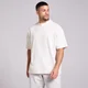 MP Heren Washed Oversized Katoenen T-Shirt - Vintage Wit
