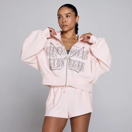 MP Dames Lift Graphic Lifestyle Hoodie met Rits - Babyroze