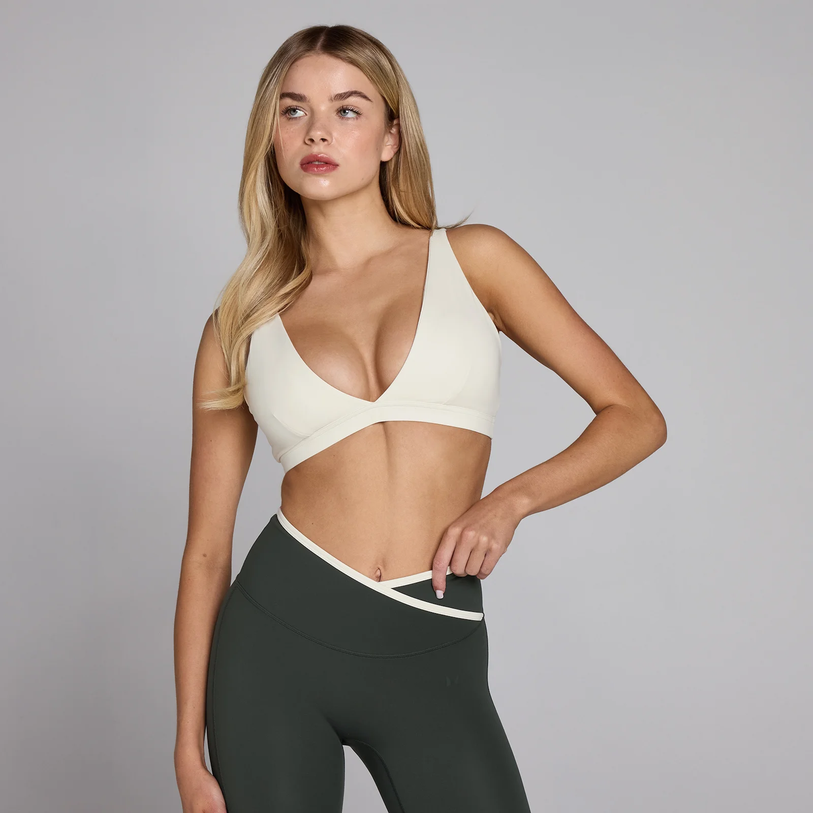 MP Dames Tempo Triangle Sport-BH - Ivoor - XS Afbeelding 1